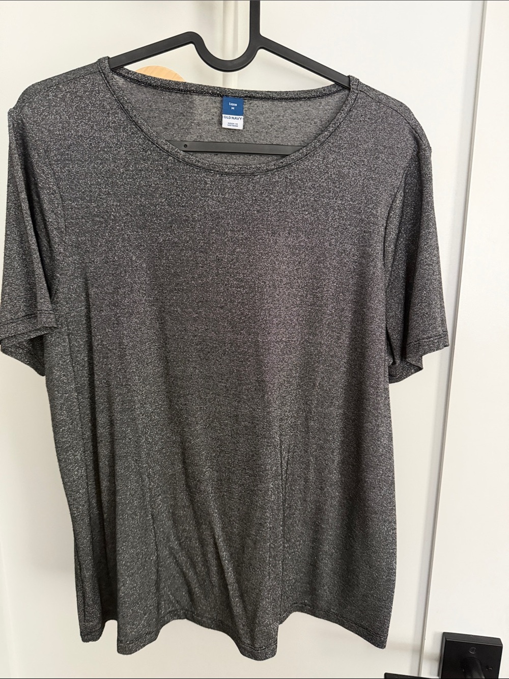 Old Navy Gray Women's Short Sleeve Crew Neck Top
